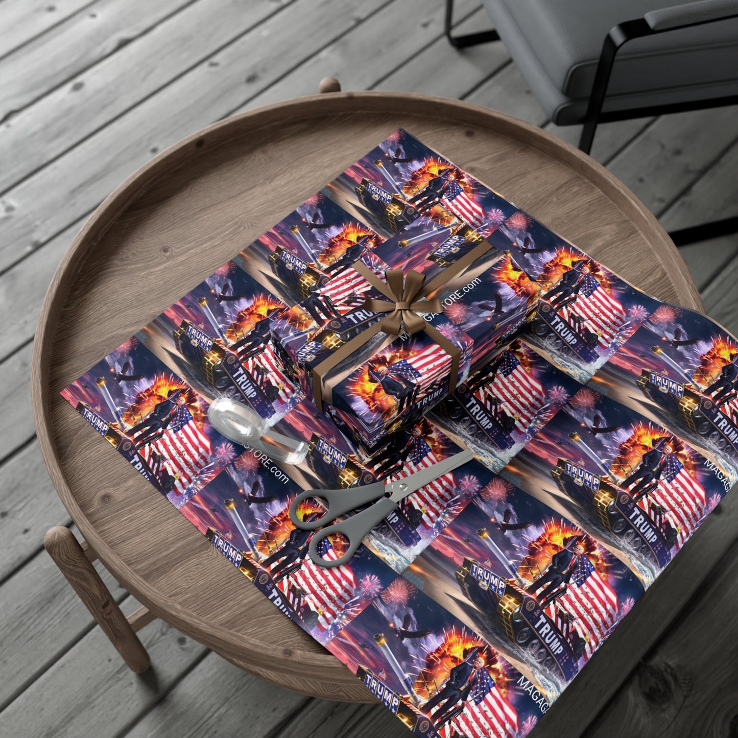 Trump the Warrior Christmas Wrapping Paper