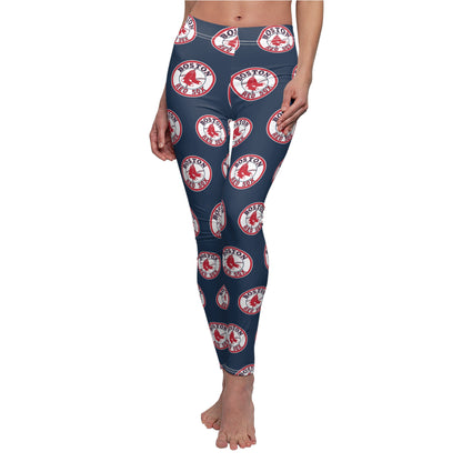 Boston Red Sox MLB Baseball Women's Casual Comfy Leggings