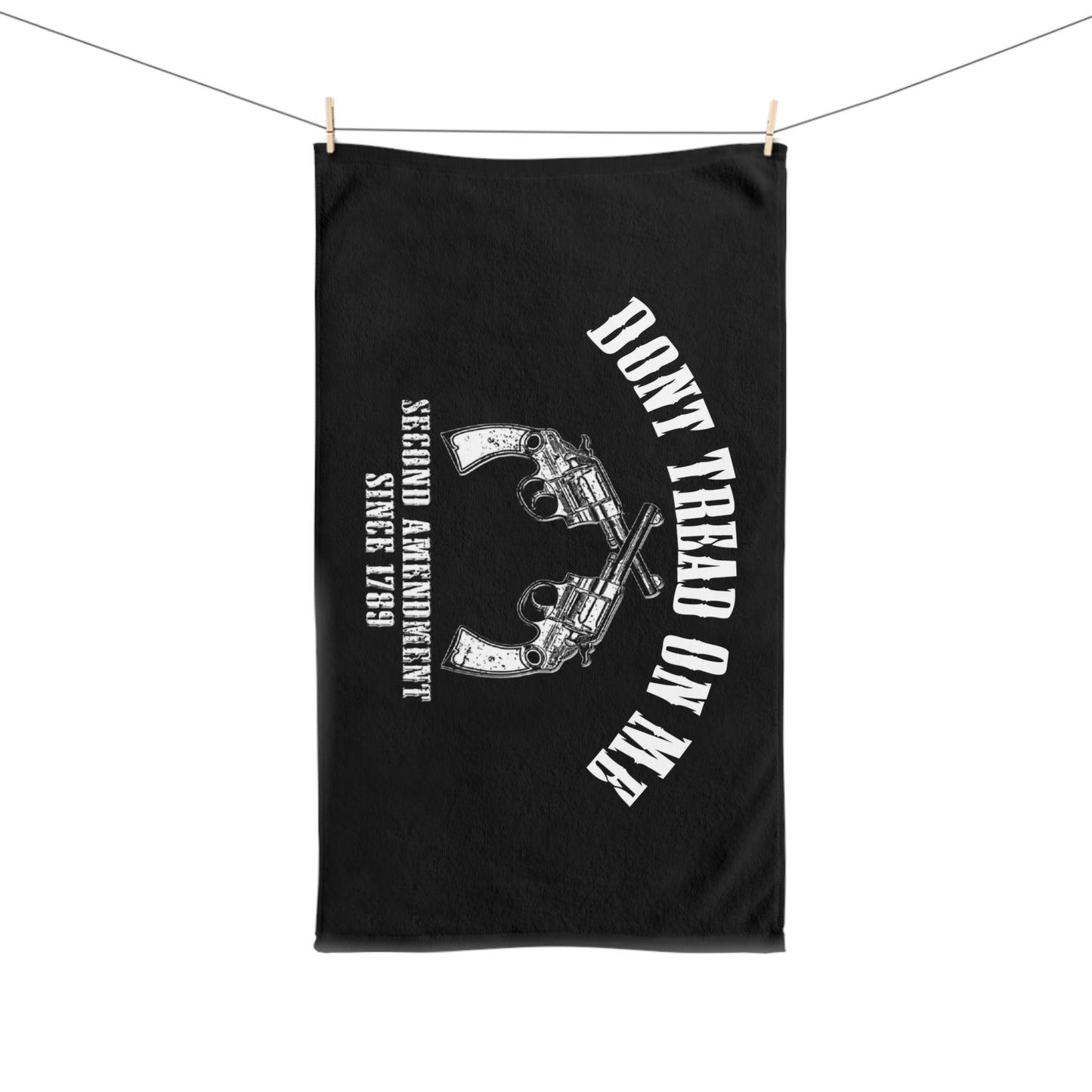 Gadsden 2nd Amendment 2A Gun Kitchen Bathroom Soft Hand Towel