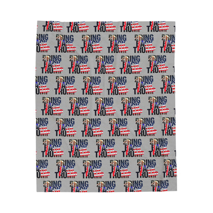 Trump MAGA Take America Back Fleece Warm Blanket