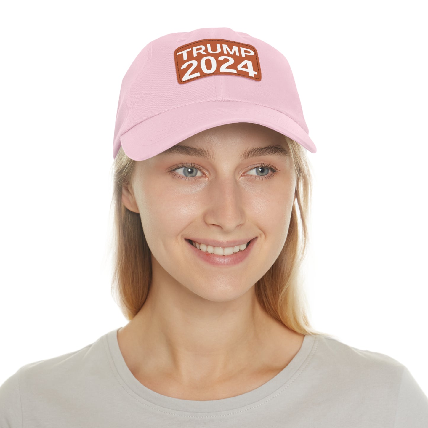 Women's Trump 2024 leather patch hat