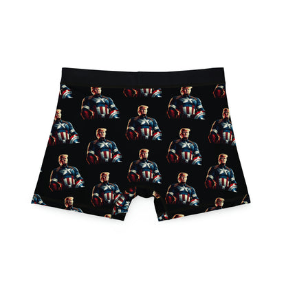 Captain America Trump Black All Over Print Herren-Boxershorts