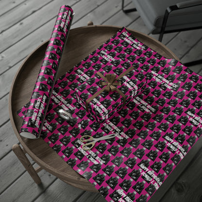 Happy Birthday Bitch! -Donald J. Trump Birthday Gift Wrapping Paper - Pink