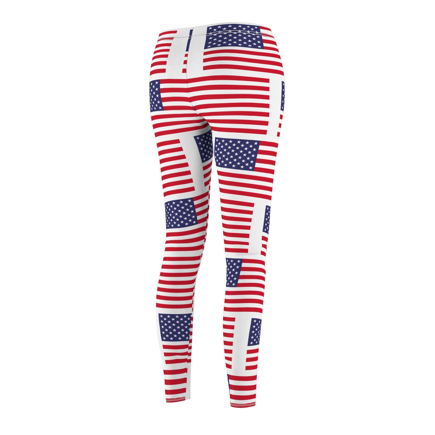 Never Enough American Flags Women's Casual Leggings