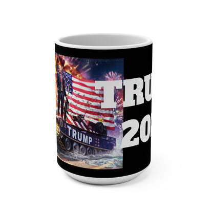 Trump the Warrior 2024 MAGA Jumbo Ceramic Coffee Mug 15oz