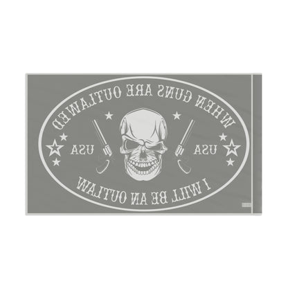 When Guns are outlawed I'll be an outlaw 2A High Definition Print Outdoor indoor Flag