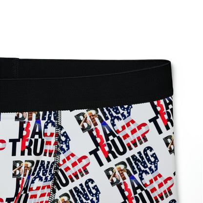 Bring Back Trump Weiße Herren-Boxershorts 2024