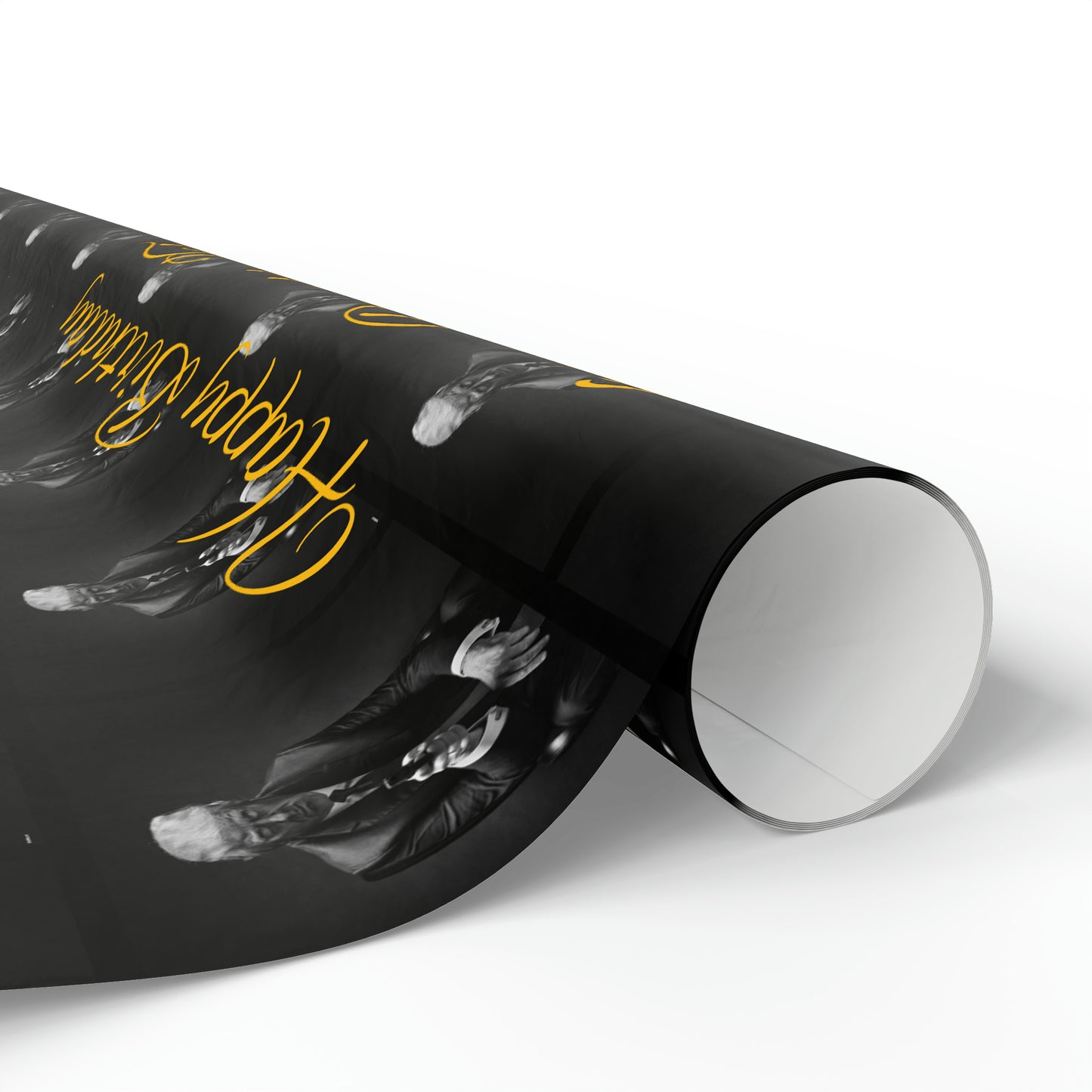 Happy Birthday From Donald J Trump Gift Wrapping Paper (Yellow)