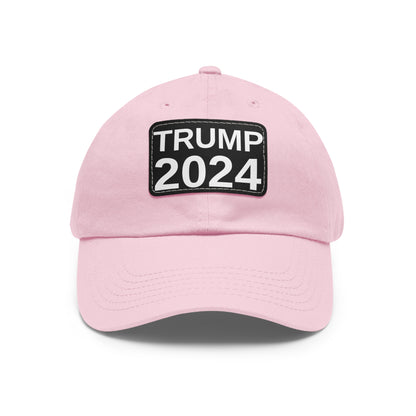Women's Trump 2024 leather patch hat