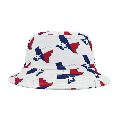 Texas State Flag Red White and Blue All over Print Bucket Hat