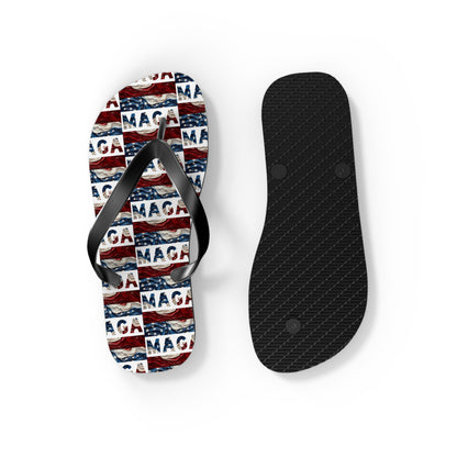 MAGA Red White and blue Comfy Summer Beach Unisex Flip Flops Trump