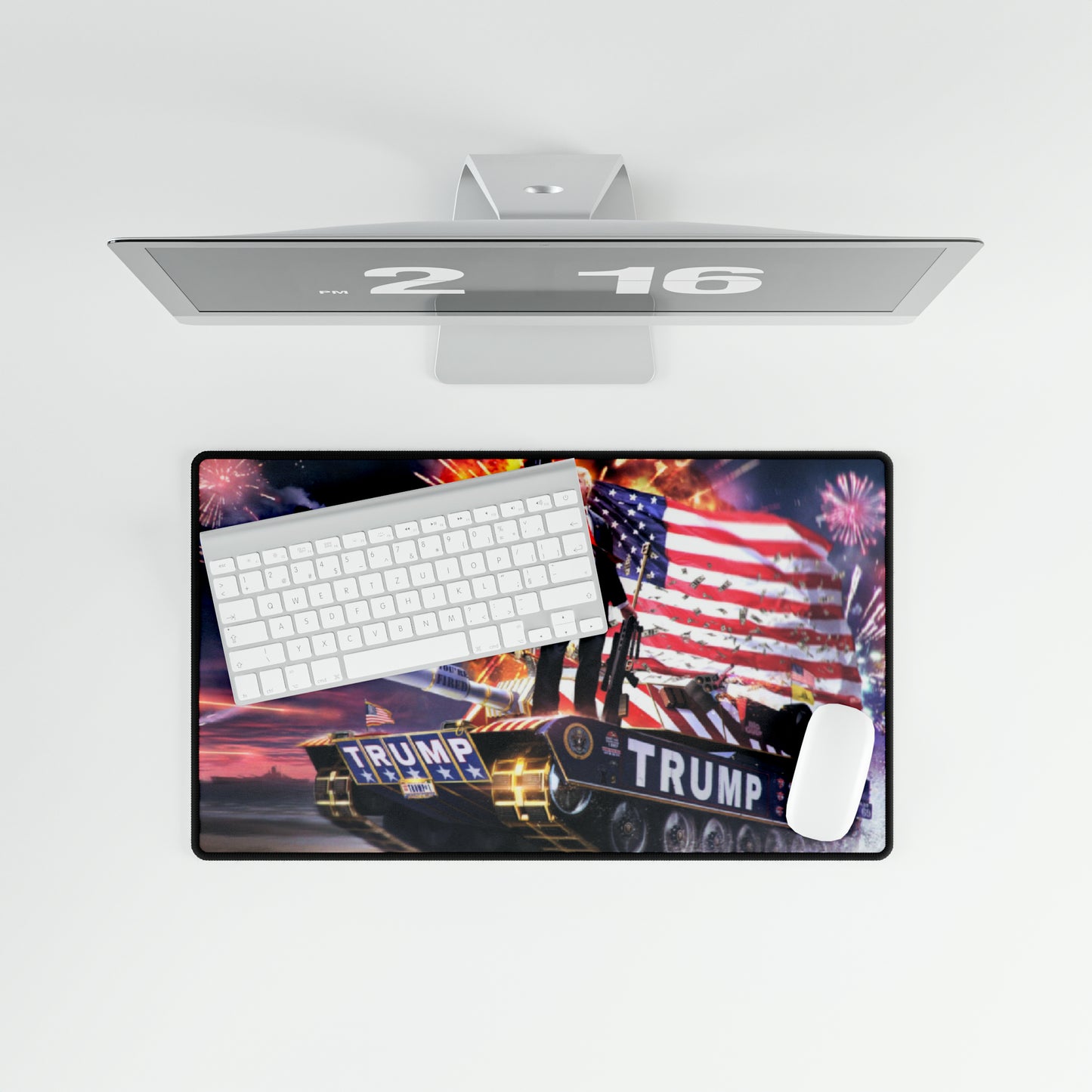 Donald Trump The Warrior Tank High Definition MAGA American Schreibtischmatten