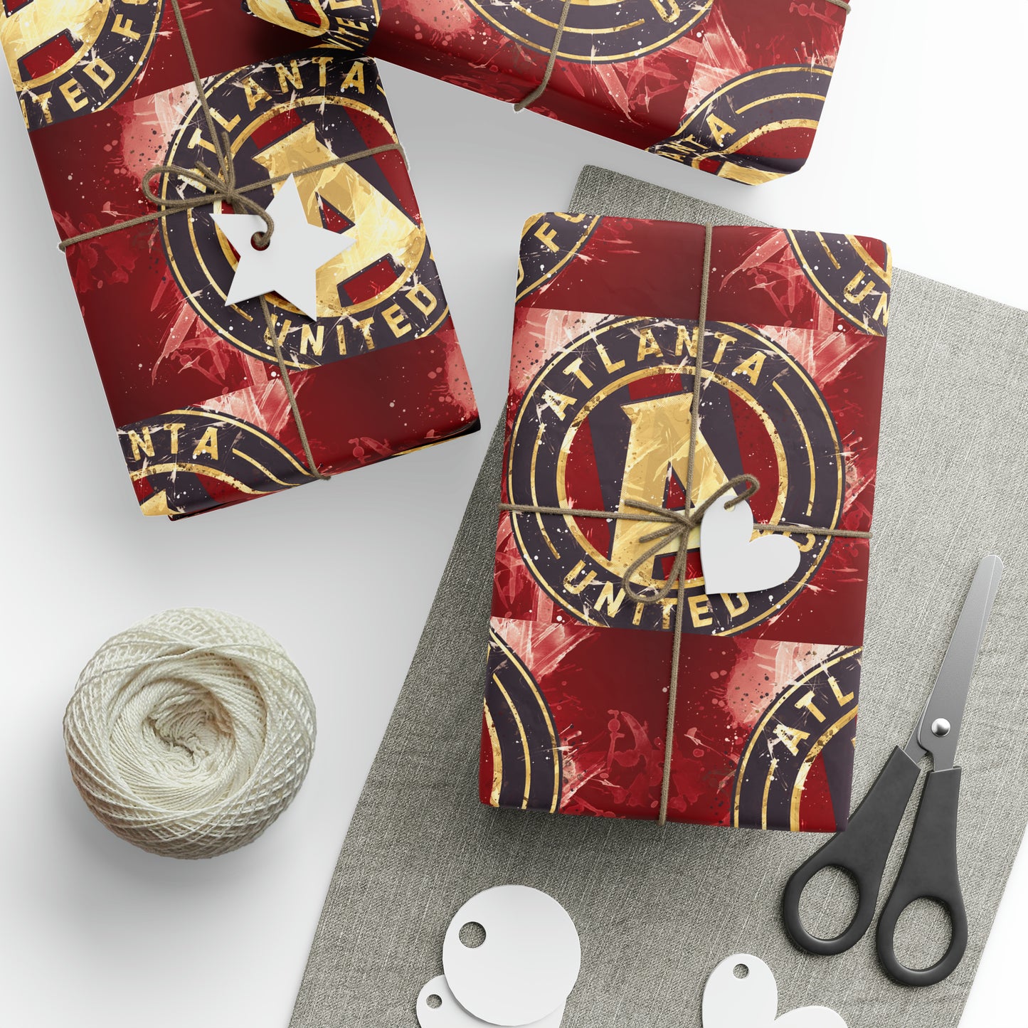 Atlanta United FC MLS Birthday Gift Wrapping Paper Soccer Holiday