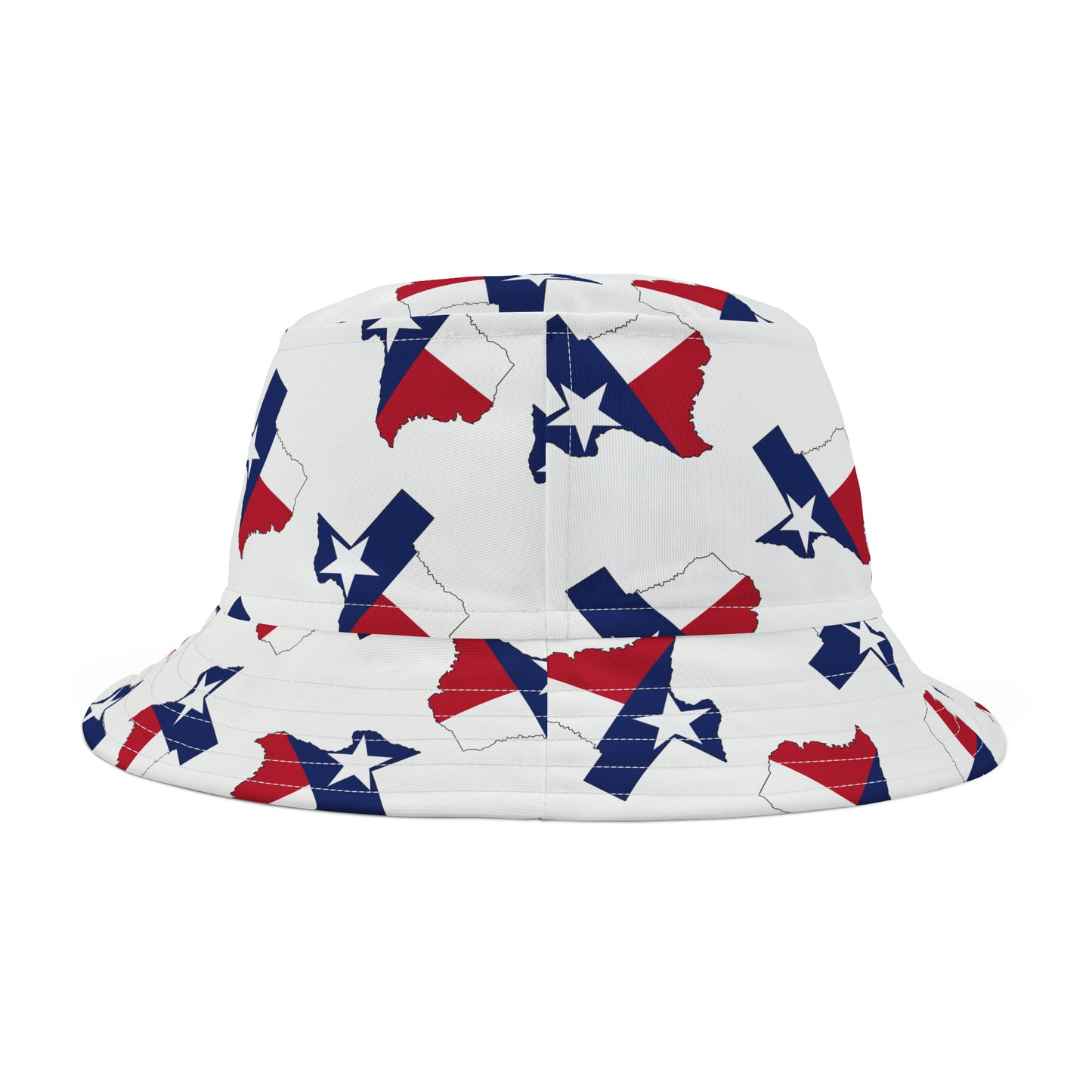 Texas State Flag Red White and Blue All over Print Bucket Hat