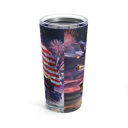 Trump The Warrior MAGA Hot and Cold Stainless Tumbler 20oz