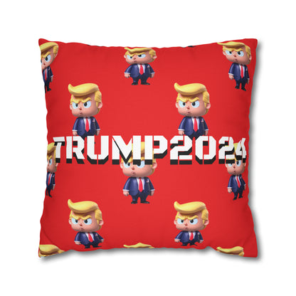 Little Trump 2024 Republican Red Soft Comfy Throw Pillow Case MAGA Gift