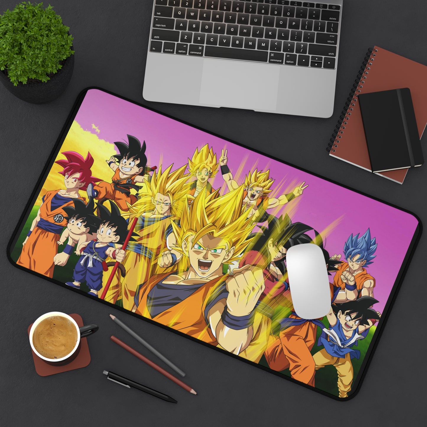 Stages of Goku DBZ High Definition PC PS Video Computer Game Desk Mat