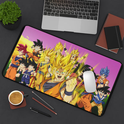 Stages of Goku DBZ High Definition PC PS Video Computer Game Desk Mat