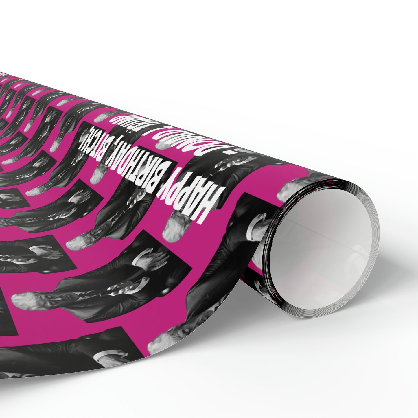 Happy Birthday Bitch! -Donald J. Trump Birthday Gift Wrapping Paper - Pink