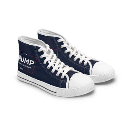 Trump 2024 Make America Great Again MAGA Women's High Top Sneakers Shoes