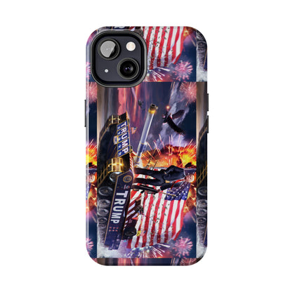 Trump Tank Murica F Yeah Apple iPhone Tough Phone Cases