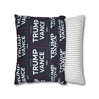 Trump Vance 2024 Take America Back Blue Throw Pillow Case