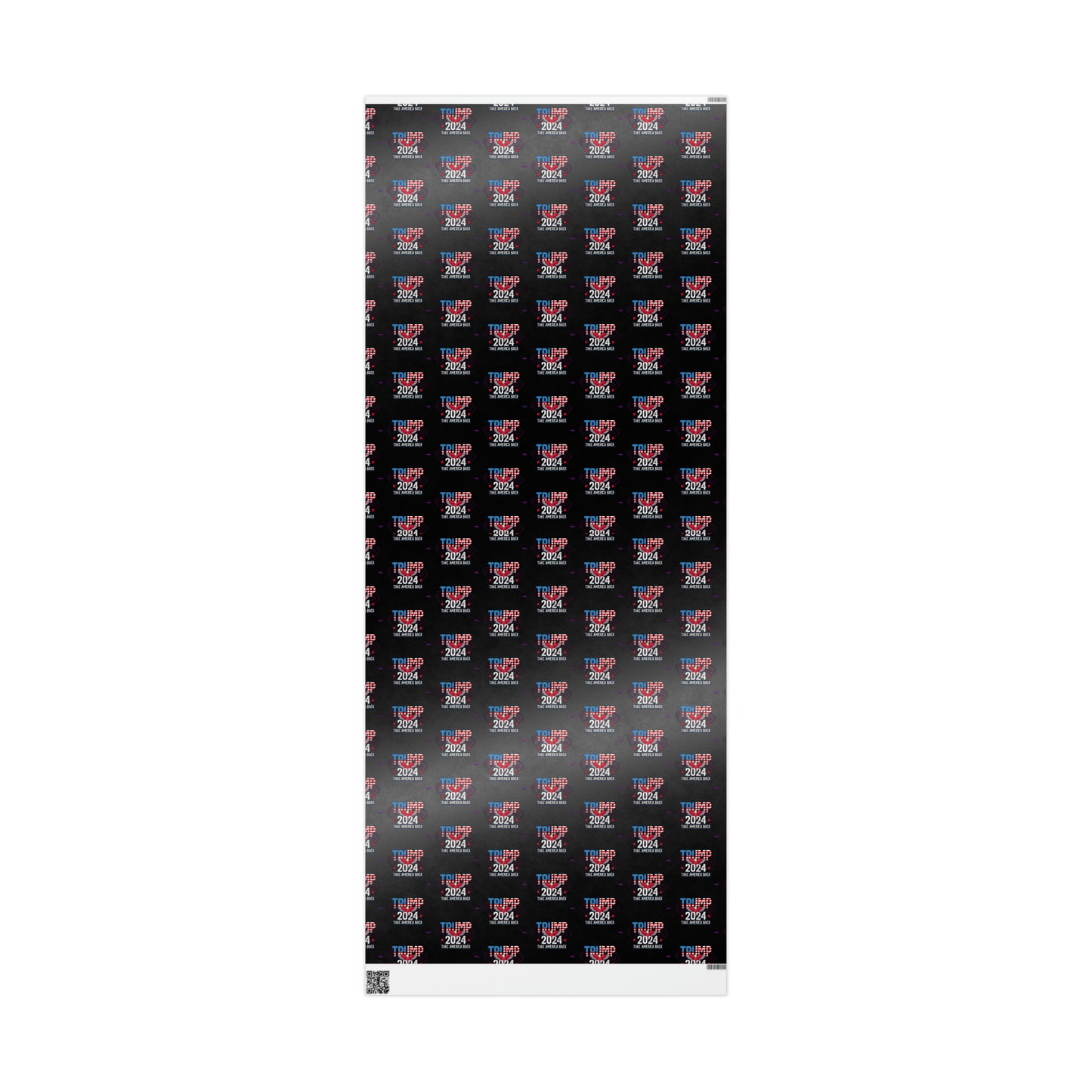 Trump 2024 Take America Back Black Birthday Gift Present Wrapping Paper MAGA