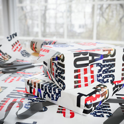 Bring Back Trump White Birthday Gift Present Wrapping Paper MAGA