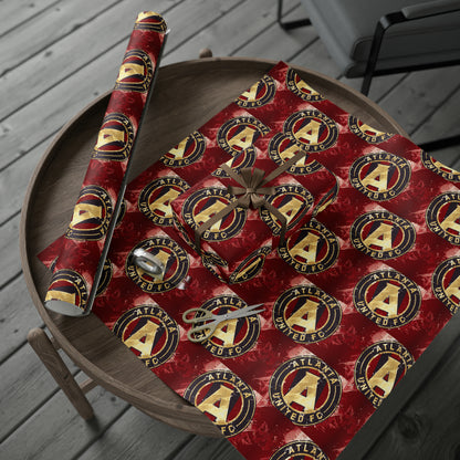 Atlanta United FC MLS Birthday Gift Wrapping Paper Soccer Holiday