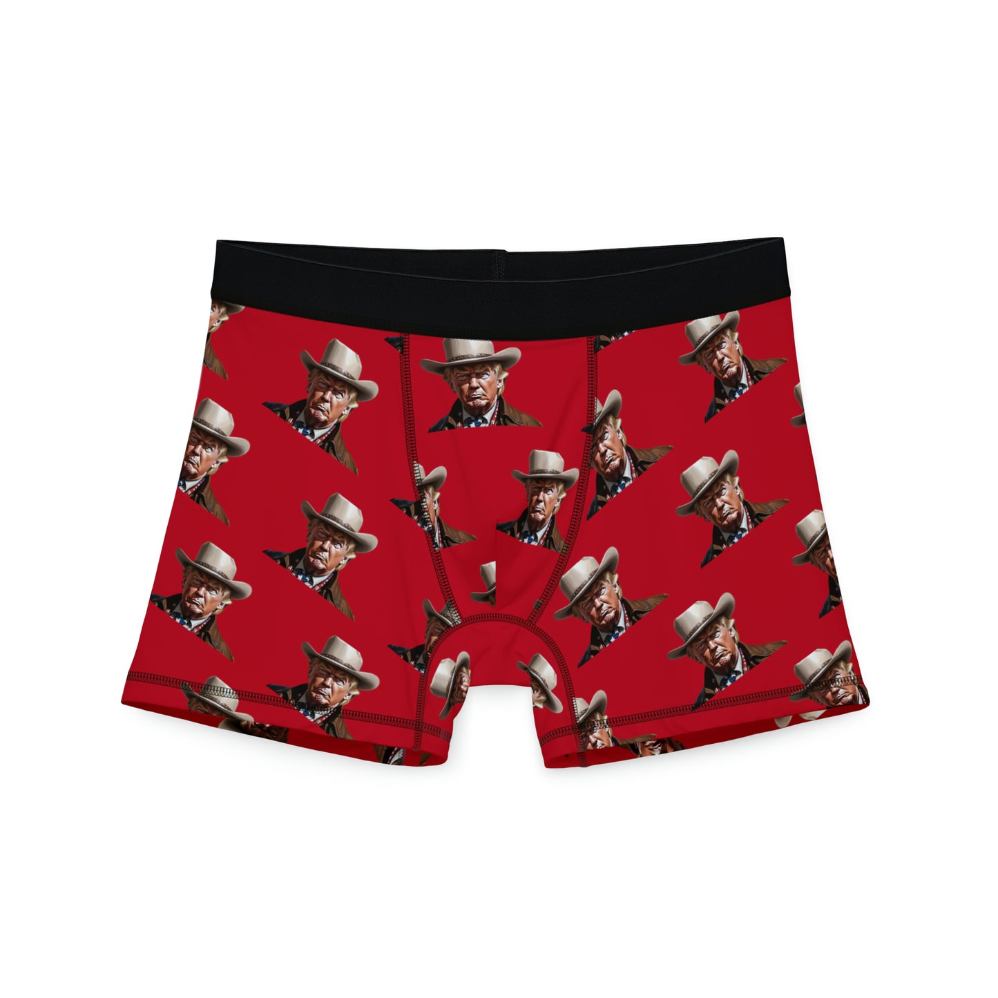 Cowboy Trump Red All over Print Men's Boxer Briefs