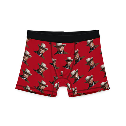 Cowboy Trump Red All over Print Men's Boxer Briefs