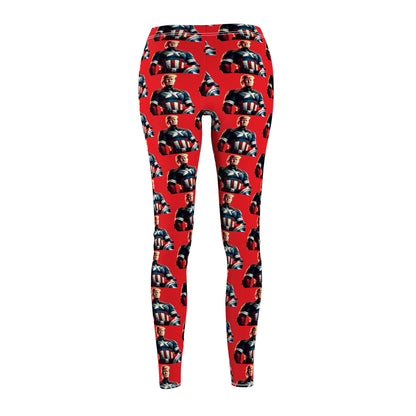 Captain Trump America Red Women's Casual Leggings