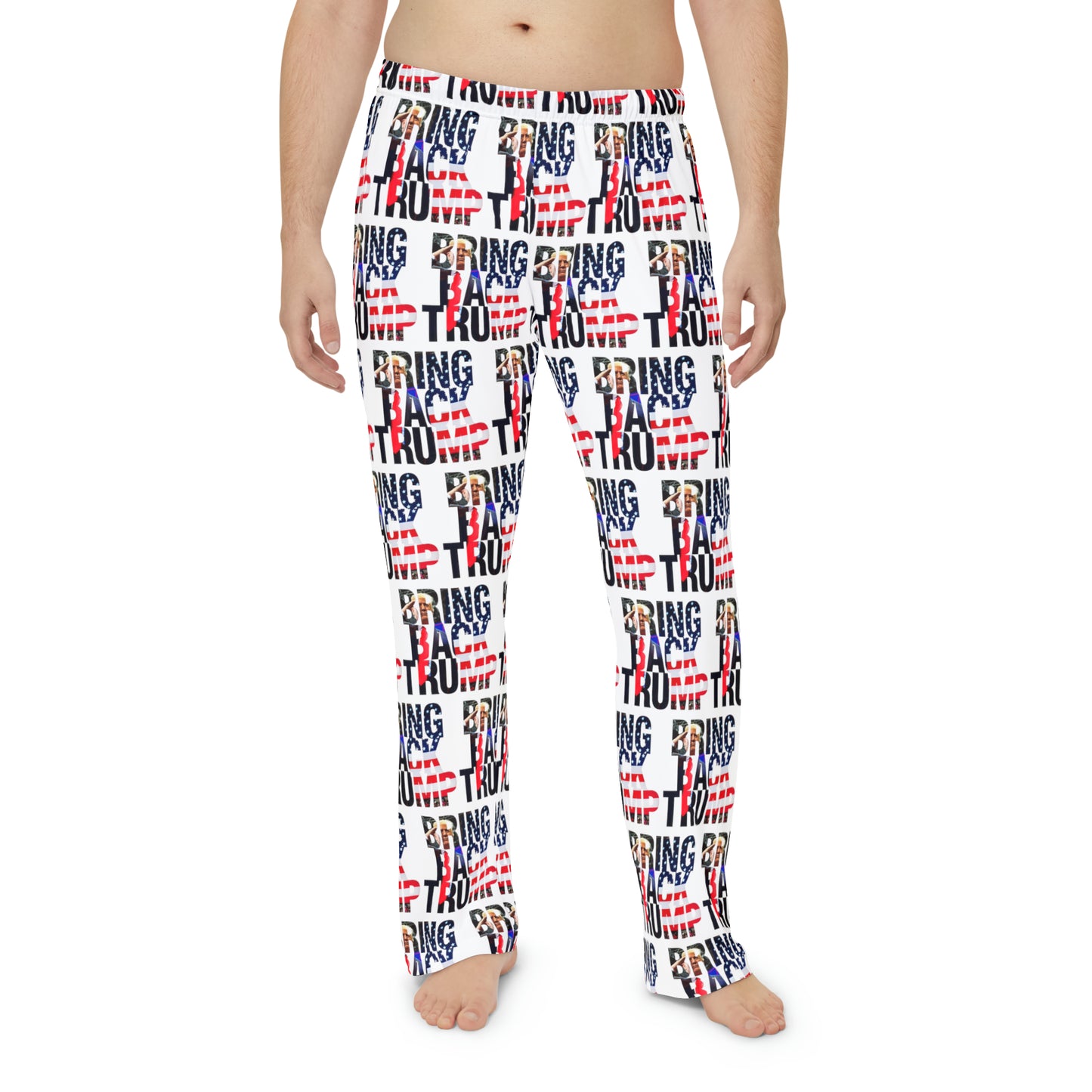 Bring Back Trump Men's Polyester Lounge Comfy Pajama Pants