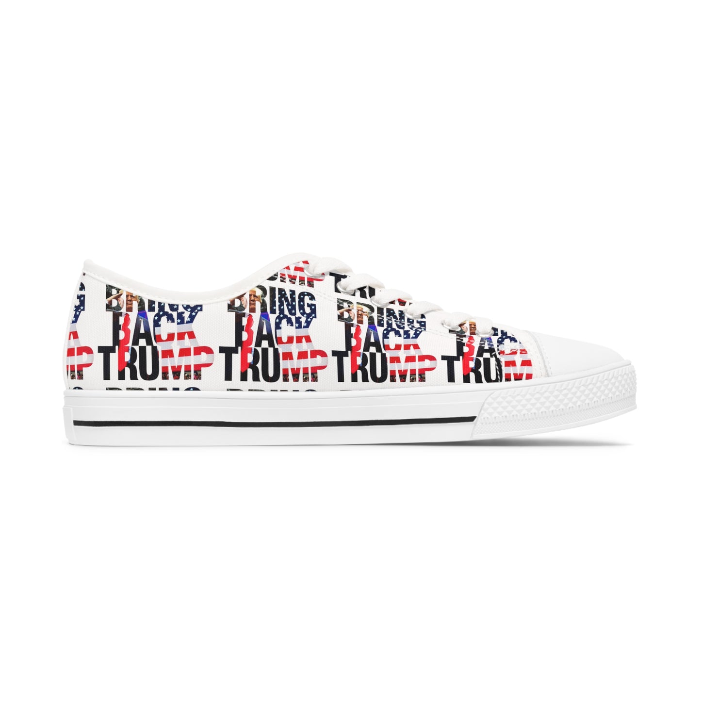 Bring Back Trump White MAGA All Over Print Women's Low Top Sneakers