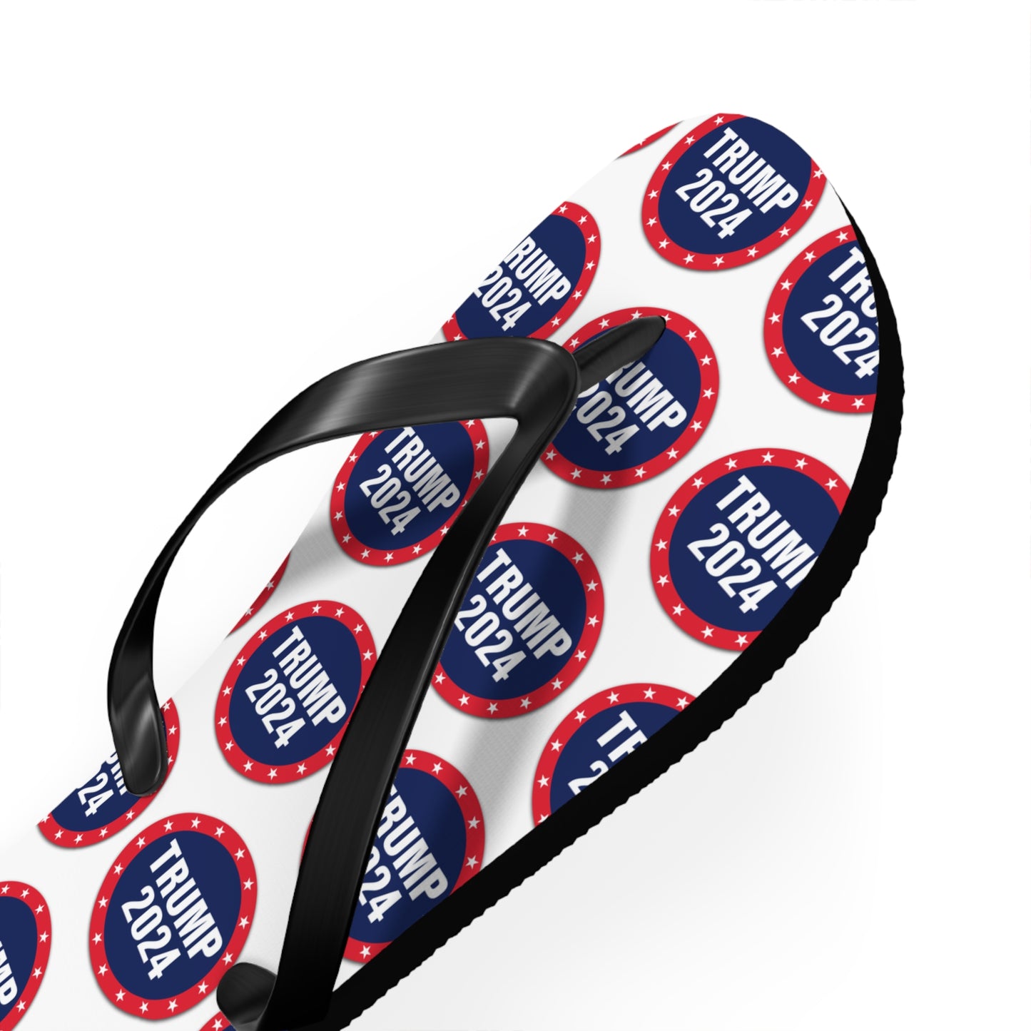 Trump 2024 Red White and blue Comfy Summer Beach Unisex Flip Flops