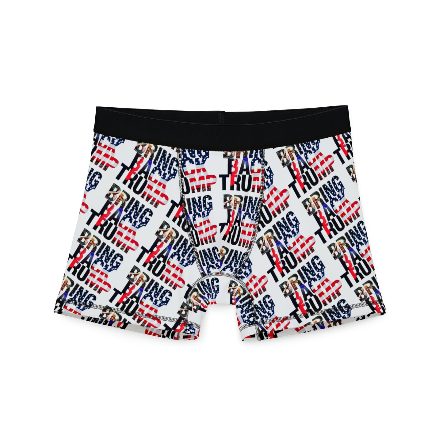 Bring Back Trump Weiße Herren-Boxershorts 2024