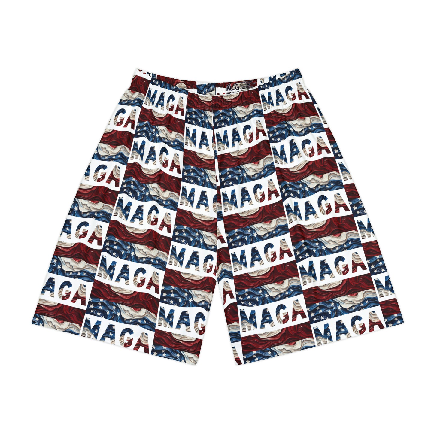 MAGA Trump Red White and Blue All over Print Men’s Sports Athletic Shorts