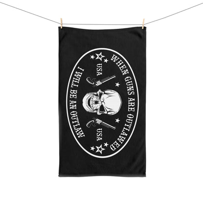 When guns are outlawed Ill be an outlaw Kitchen Bathroom Soft Hand Towel
