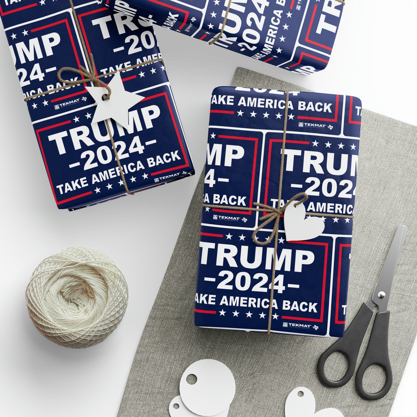 Trump Take America Back Birthday Gift Present Wrapping Paper MAGA