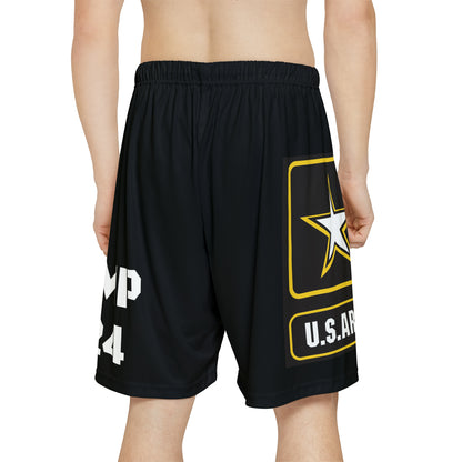 US Army Trump 2024 Black Men’s Sports Athletic Shorts