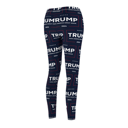 Trump 2024Make America Great Again Blue Women's Casual Leggings MAGAGA Store