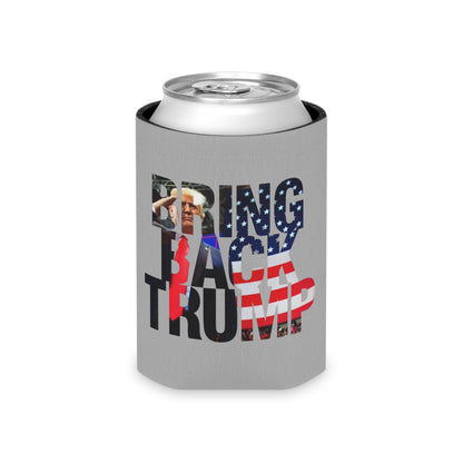 Bring Back Trump MAGA Gray Can Cooler Coozie 2 sizes