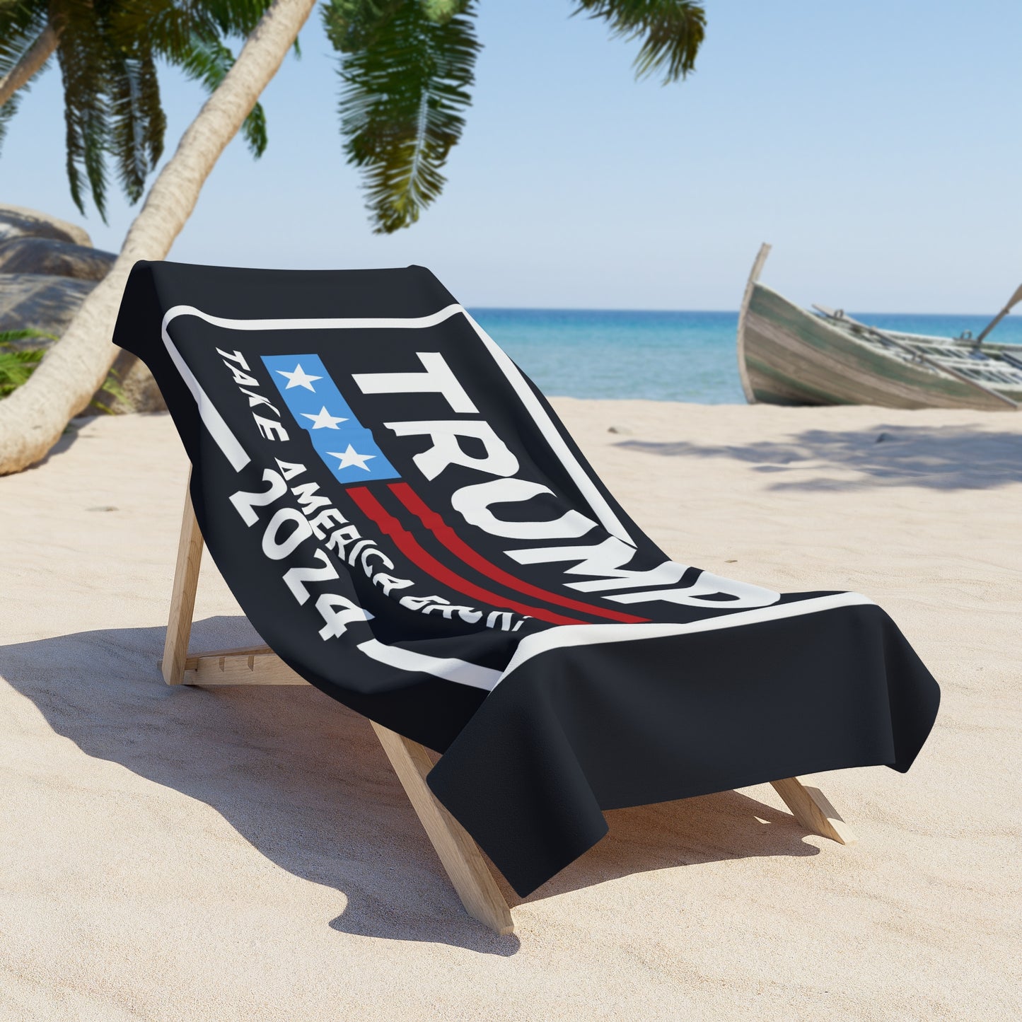 Trump Take America Back MAGA High Def Print Jumbo soft Beach Towel