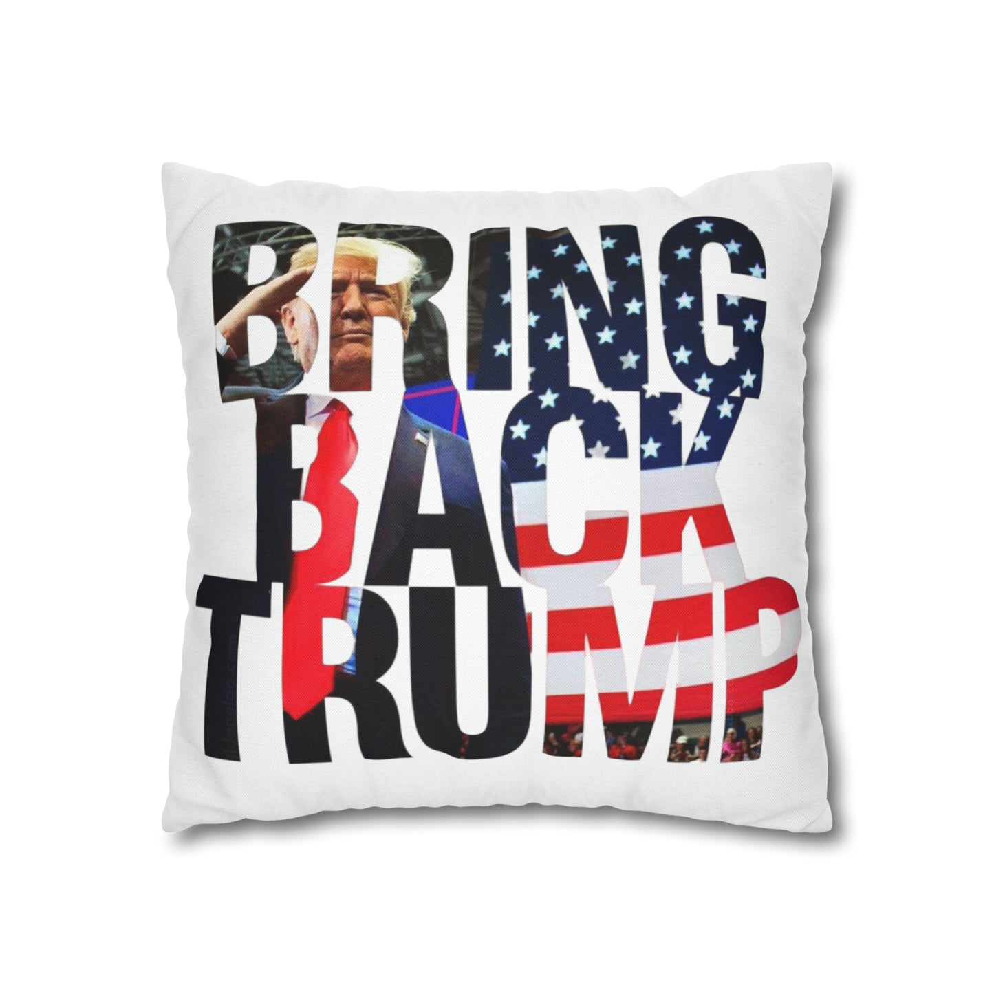 Bring Back Trump MAGA Spun Polyester Square Pillow Case