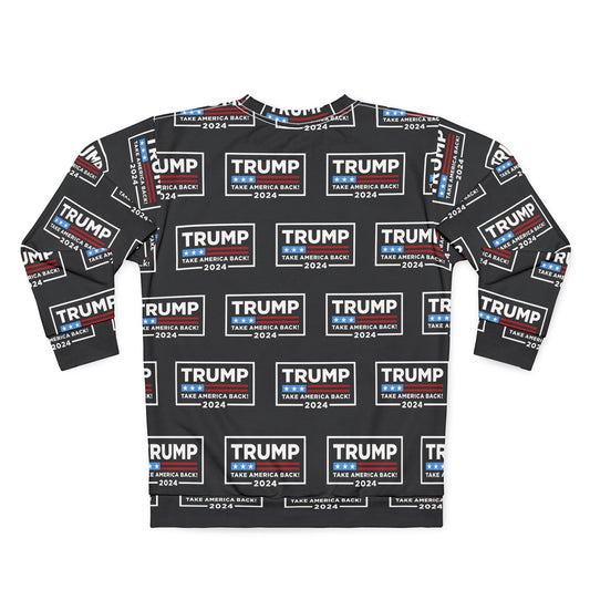 Trump MAGA Take America Back NOT ugly sweater Christmas party Made in U.S.A. Unisex Sweatshirt (AOP)