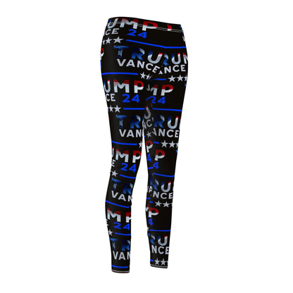 Trump Vance 2024 MAGA Blue Women's Casual Leggings MAGAGA Store