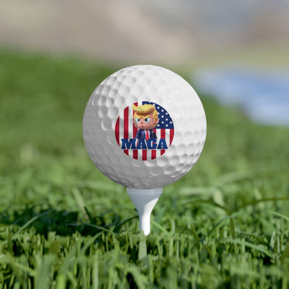 Ultra MAGA Little Trump 2024 High Quality Golf Balls, 6pcs