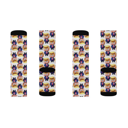 Little Trump Printed Sublimation Socks