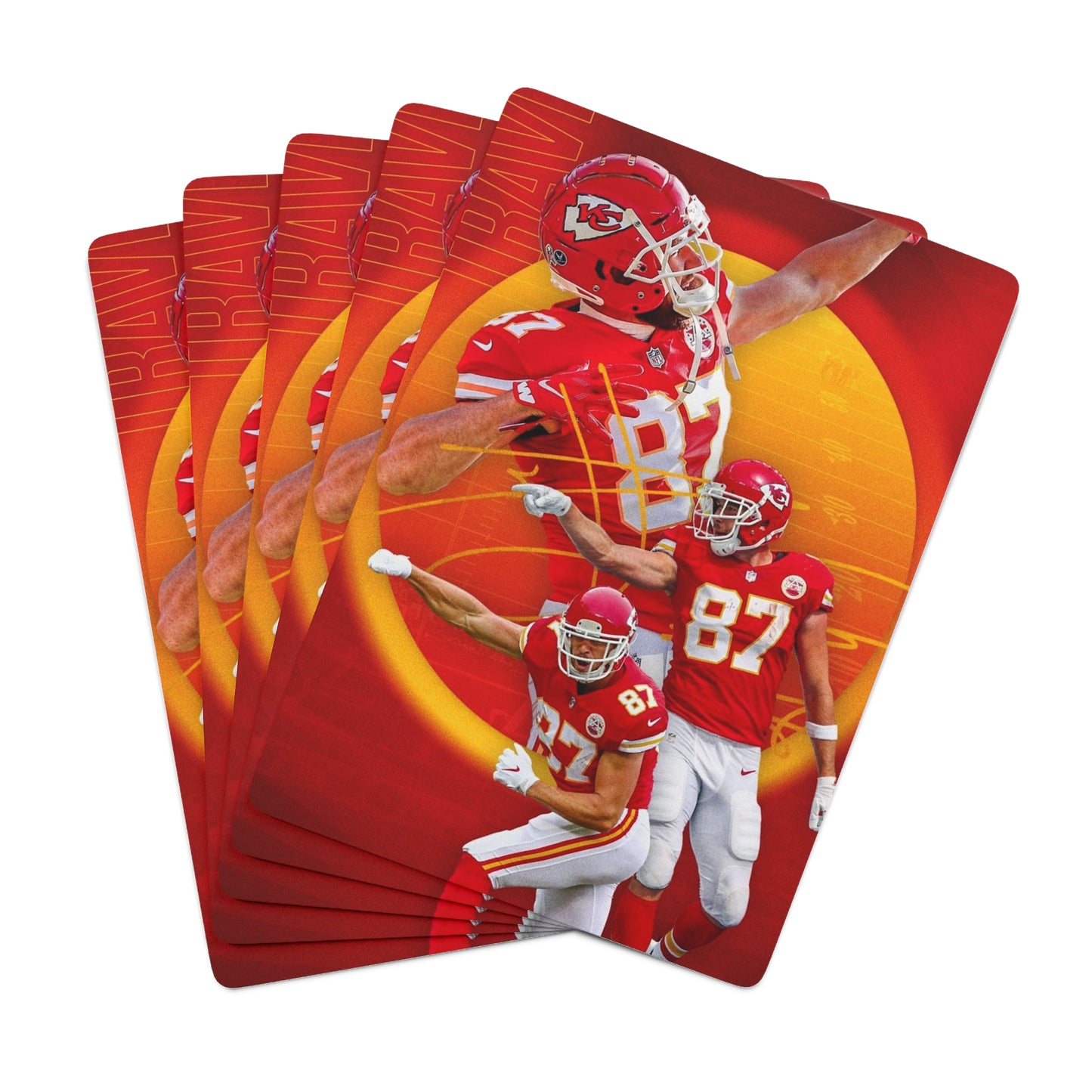 Travis Kelce Kansas City Chiefs Poker Playing Cards Game NFL