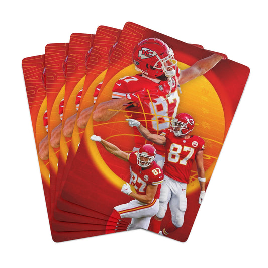 Travis Kelce Kansas City Chiefs Poker Playing Cards Game NFL